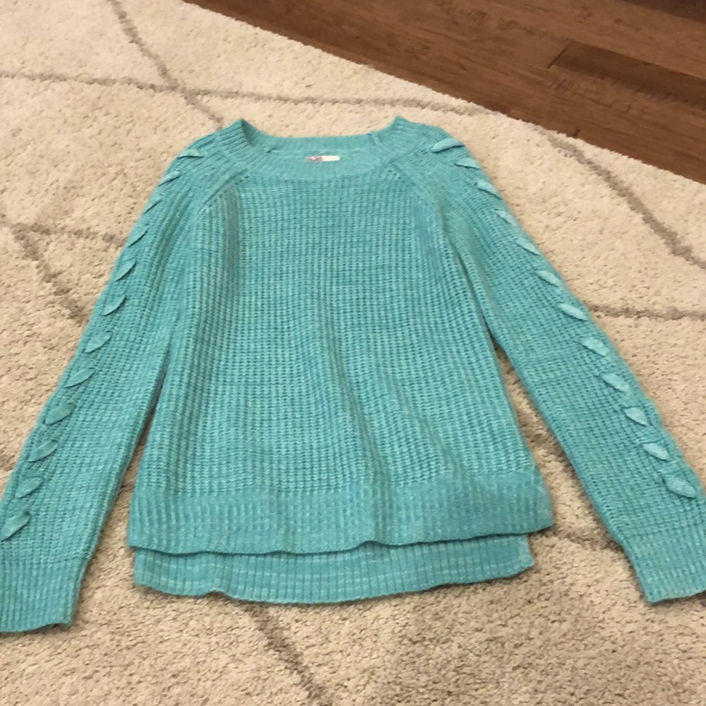 Teal sweater